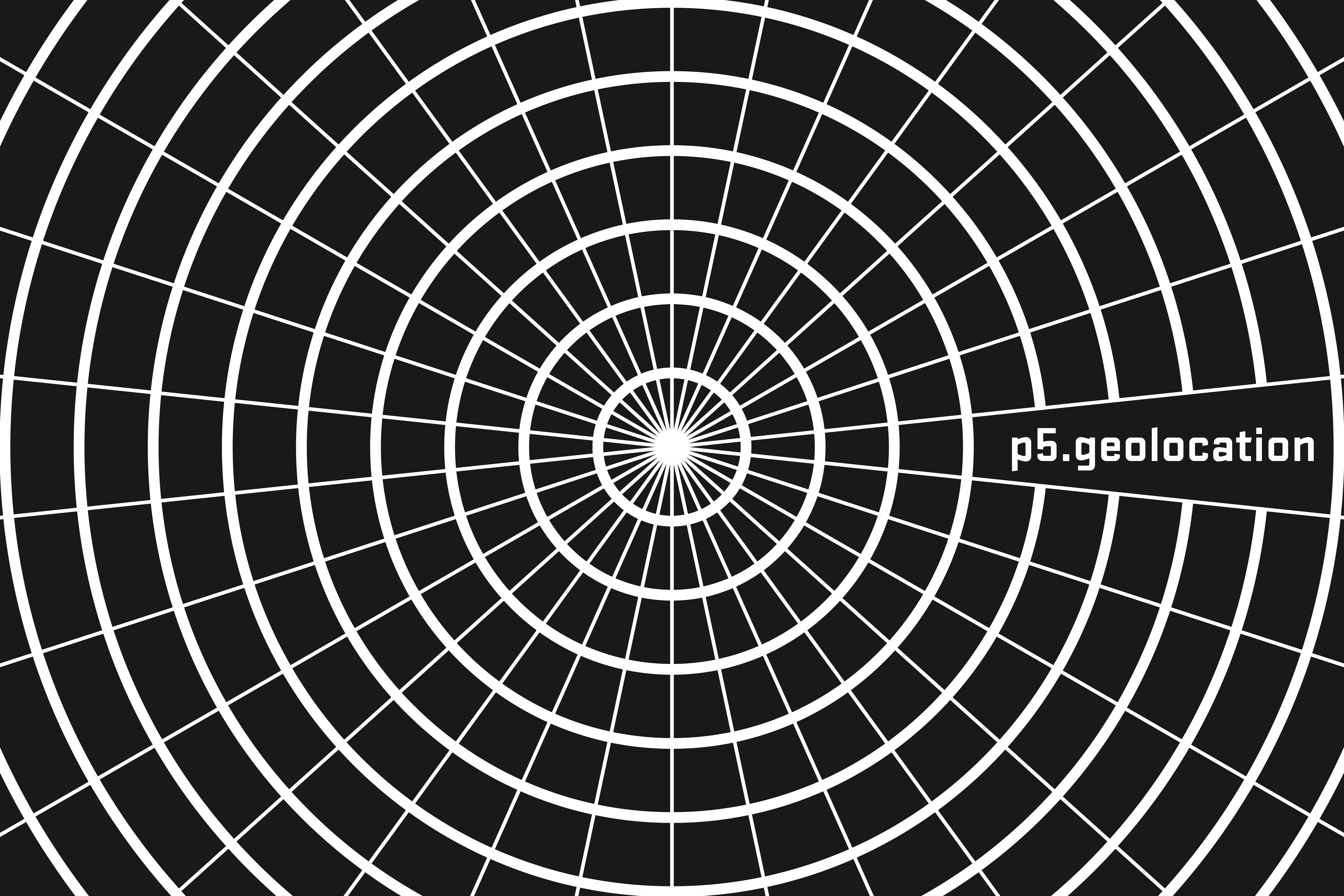 A radiating polar grid of concentric circles and lines, like a radar screen.